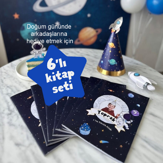 Uzay Konsept 6'lı Etkinlik Kitabı / Çocuğa Özel