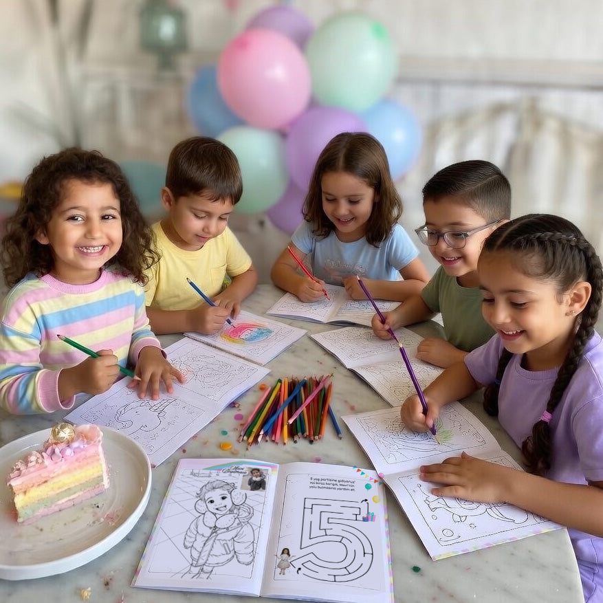 Party Girl Konsept Kitap 6'lı Etkinlik Kitabı Set 
