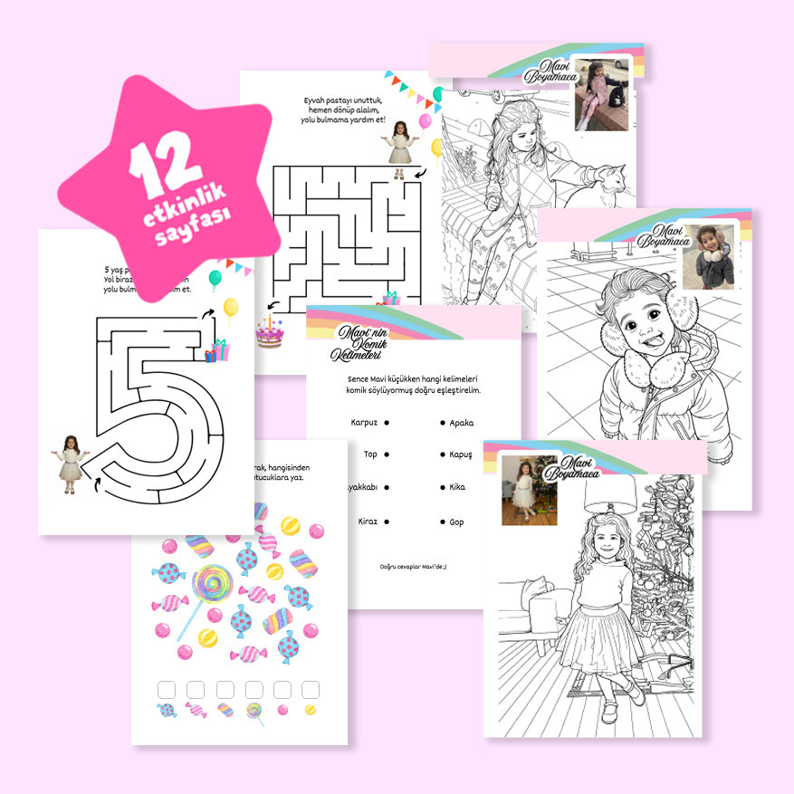 Party Girl Konsept Kitap 6'lı Etkinlik Kitabı Set 