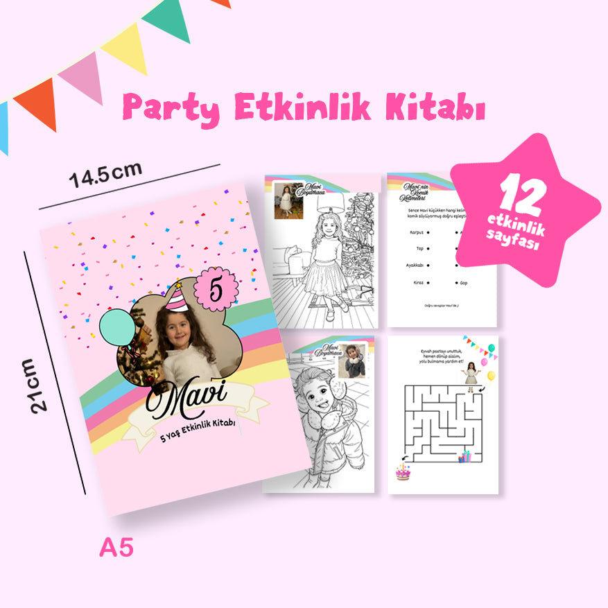 Party Girl Konsept Kitap 6'lı Etkinlik Kitabı Set 