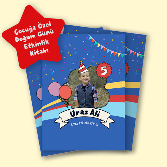 Party Boy Konsept 6'lı Etkinlik Kitap Seti / Çocuğa Özel