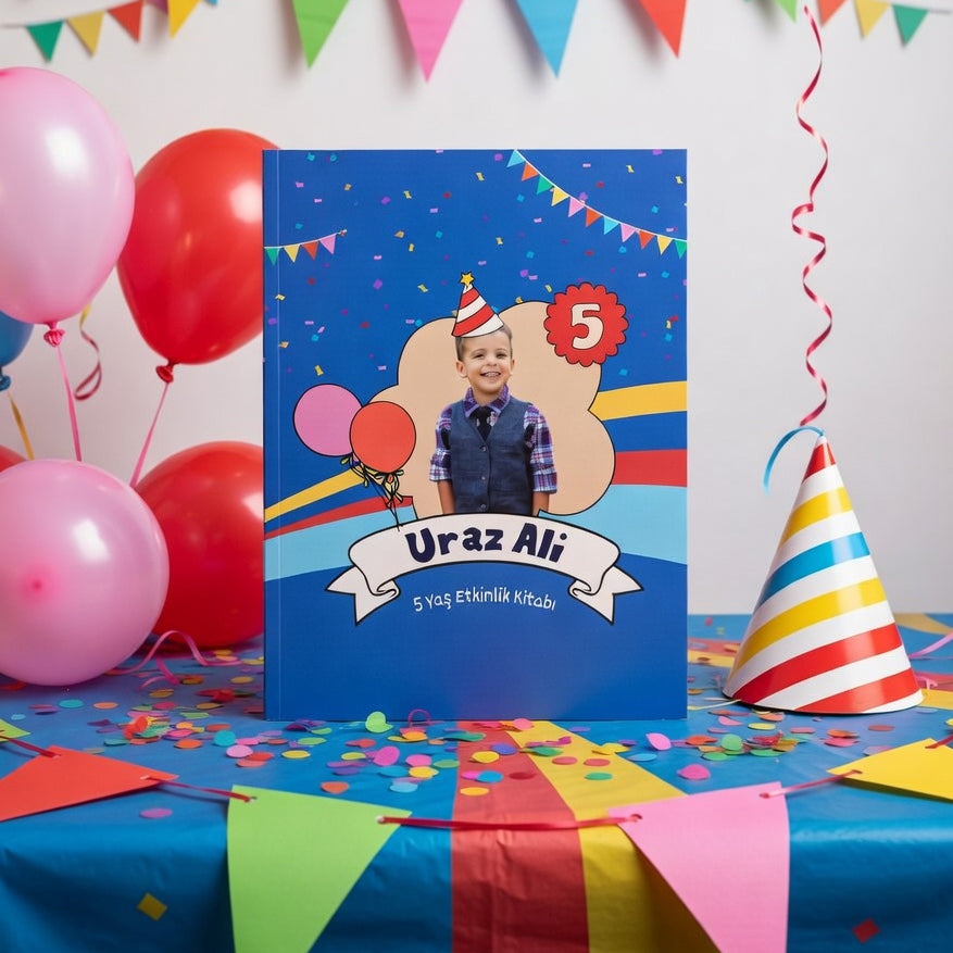 Party Boy Konsept 6'lı Etkinlik Kitap Seti / Çocuğa Özel