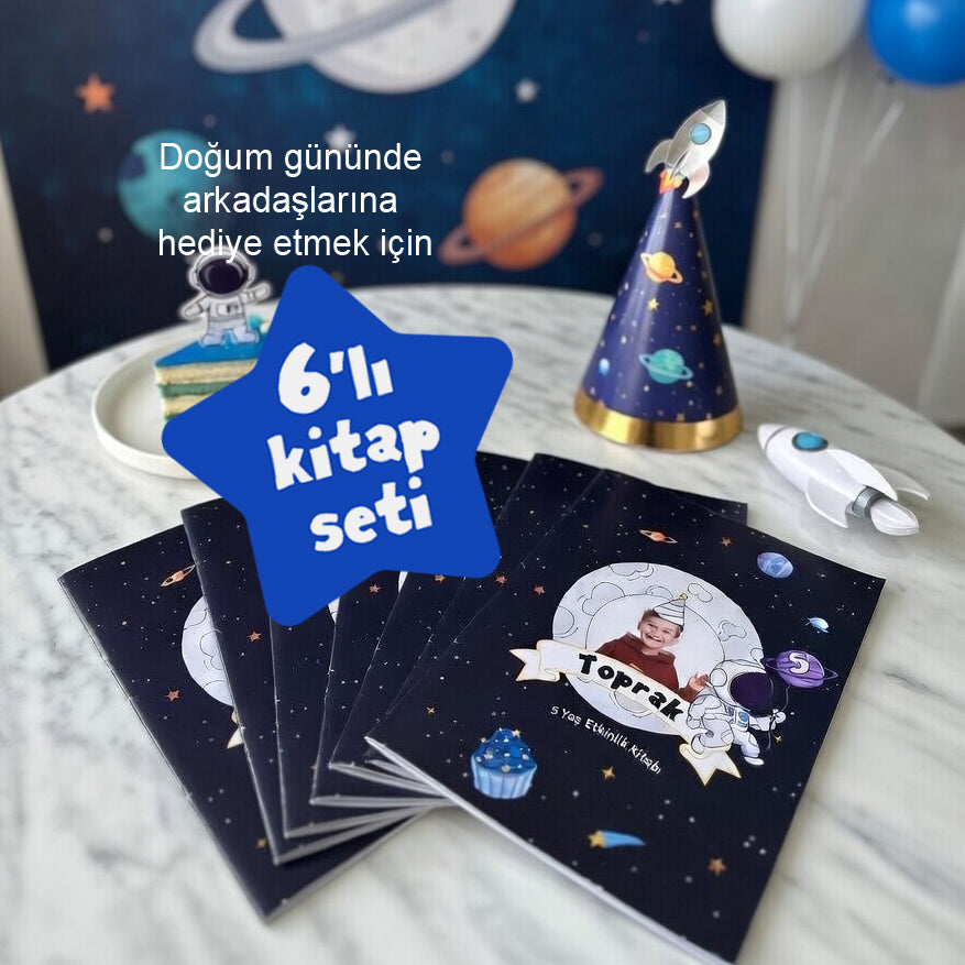 Uzay Konsept 6'lı Etkinlik Kitabı / Çocuğa Özel